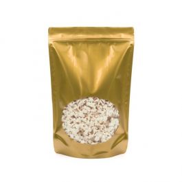 Doypack Or avec fenêtre 22.9x12.1x34.3cm | 907g (100 pièces) [ZBGO6G]