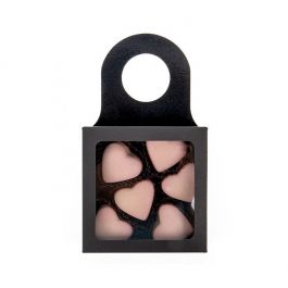 Boîte en kraft avec fenêtre, Noir 9 x 3 x 9 cm (25 pièces) [FS356B]