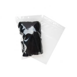 Sachet zip à transparence cristalline 75 microns avec trou pour suspension 12,7x20,3cm (100 pièces) [Z3R58]
