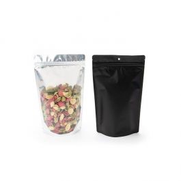 Doypack métallisé transparent 17x9x28.5 cm (100 pièces)