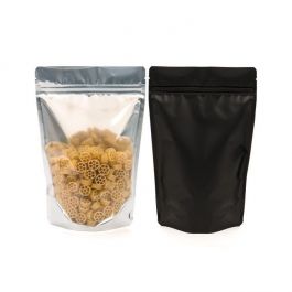 Doypack avec dos Noir 12x7.5x18.5cm | 114g (100 pièces) [ZBGB46]