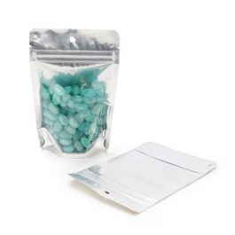 Doypack avec le dos doré 10.2x6x15.2cm | 57g Trou Suspension Rond (100 pièces) [ZBGG2H]