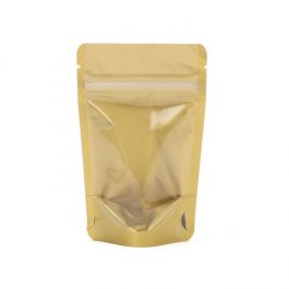 Doypack avec dos Or 13x8x20.5cm | 113g (100 pièces) [ZBGGC3]