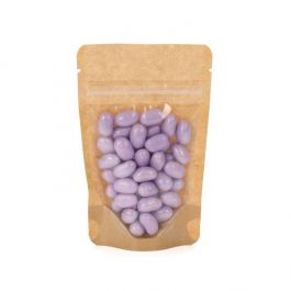 Doypack en papier Kraft avec transparence 12x7.5x18.5cm (114 g) (100 pièces) [ZBGKC46]
