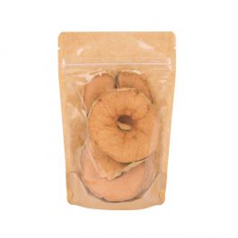 Doypack en papier Kraft avec transparence, 10,2x6x15,2cm | 57g (100 pièces) [ZBGKC2]