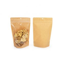 Doypack Transparents/Kraft 14,9x8,9x23,2cm Trou de suspension (100 pièces) [ZBGKC7H]