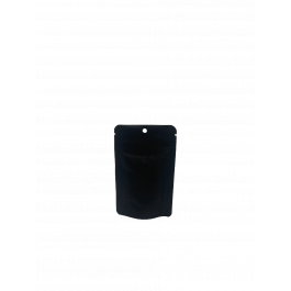 Doypack Noir mat 8x5x13cm | 28g Trou Suspension Rond (100 pièces) [ZBGM1MBH]