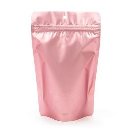 Doypack Rose Métallisé Trou de suspension 13x7,9x20,6cm | 113g (100 pièces) [ZBGM3RG]