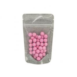 Doypack papier de riz Noir avec avant Transparent, 8x5x13cm | 28g (100 pièces) [ZBGR1BC]