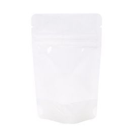 Doypack papier de riz Blanc 8x5x13cm | 28g (100 pièces) [ZBGR1WC]
