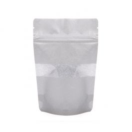 Doypack papier de riz Argenté 10.2x6x15.2cm | 57g (100 pièces) [ZBGR2S]