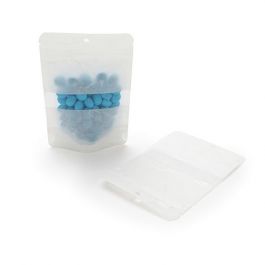 Doypack papier de riz Blanc 10.2x6x15.2cm | 57g trou suspension rond (100 pièces) [ZBGR2WH]
