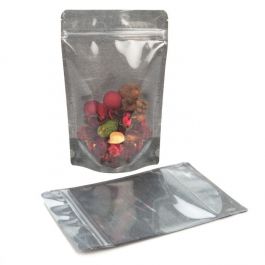 Doypack papier de riz Transparent/Noir 14.9x8.9x23.2cm | 312g (100 pièces) [ZBGR7BC]