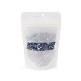 Doypack écologique Papier de Riz Blanc avec Fenêtre Rectangulaire, Trou de suspension 10,2x6x15,2cm (100 pièces) [ZBGRC2W]