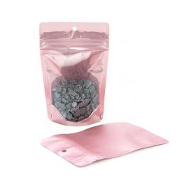 Doypack Transparent/Rosé Or 10.2x6x15.2cm | 57g (100 pièces) [ZBGRG2]