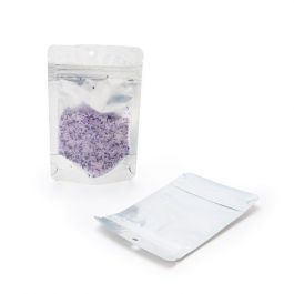 Doypack Argenté 9.5x5.7x15.7cm | 57g Trou Suspension Rond (100 pièces) [ZBGS35H]