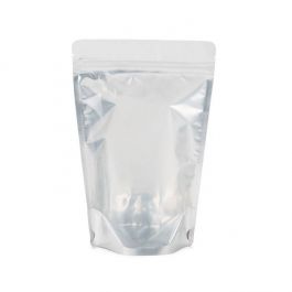 Doypack avec dos Argent 15x9x23.2cm | 312g (100 pièces) [ZBGS7]