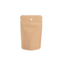 Doypack Kraft 8x5x13cm | 28g Trou de suspension (100 pièces) [ZBGSK1H]