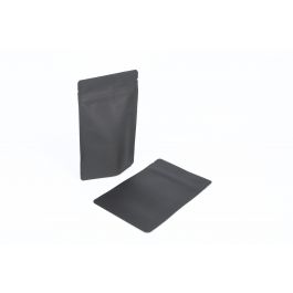 Doypack Kraft Noir 13x8x20,5cm | 113g (100 pièces) [ZBGSK3BK]