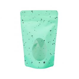 Doypack Vert MenLe Tacheté avec Fenêtre Oeuf 13x7,9x20,6cm (25 pièces) [ZBGSW3ER]