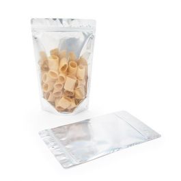 Doypack Métallisé et dos Blanc 17x9x28,5cm Trou Suspension Rond | 340g (100 pièces) [ZBGW4H]