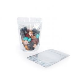 Doypack dos Blanc 12x7,5x18,5cm Trou de suspension (100 pièces) [ZBGW46H]