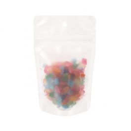 Doypack effet givré mat 8x5x13cm Trou de suspension (100 pièces) [ZBGF1H]
