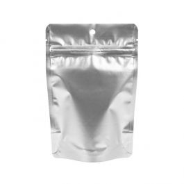 Doypack Argent 10,2x6x15,2cm Trou de suspension (100 pièces) [ZBGM2SH]