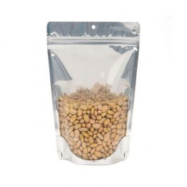 Doypack dos Blanc 15x9x23cm Trou de suspension (100 pièces) [ZBGW7H]