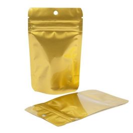 Doypack Or Métallisé 8x5x13cm | 28g Trou Suspension Rond (100 pièces) [ZBGM1GH]