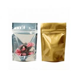 Doypack avec le dos doré 13x7.9x20.6cm | 113g (100 pièces) [ZBGG3]
