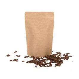 Doypack en Kraft 13x7,9x20,6cm avec valve (100 pièces) [ZBGM3K]
