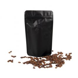 Doypack Noires 13x7,9x20,6cm avec valve (100 pièces) [ZBGM3MBV]