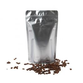 Doypack Argentées 13x7,9x20,6cm avec valve (100 pièces) [ZBGM3SV]