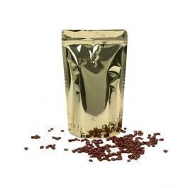 Doypack Or 17,1x8,9x28,6cm avec valve (100 pièces) [ZBGM4SGV]