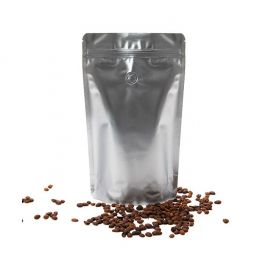 Doypack Argent 17,1x8,9x28,6cm avec valve (100 pièces) [ZBGM4SV]