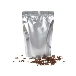 Doypack Argentées 22,9x12,1x34,3cm avec valve (100 pièces) [ZBGM6SV]