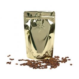 Doypack Or 14,9x8,9x23,2cm avec valve (100 pièces) [ZBGM7SGV]