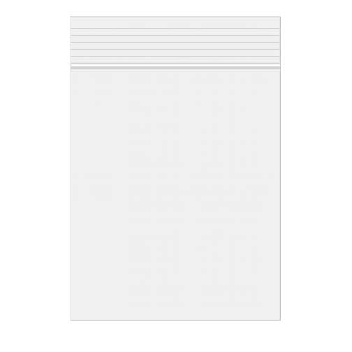 Sacs zip transparents en polyéthylène basse densité 25,4 x 30,5cm (100 Pièces) [2PE1012]